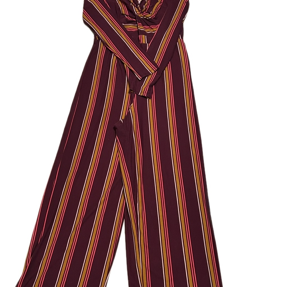 Derek Heart Multicolor Striped Jumpsuit